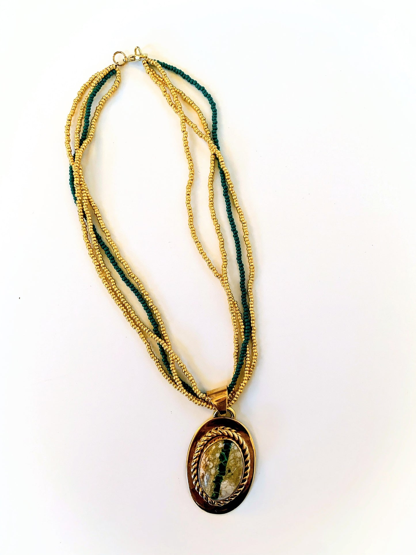 Royston Ribbon Pendant and Necklace