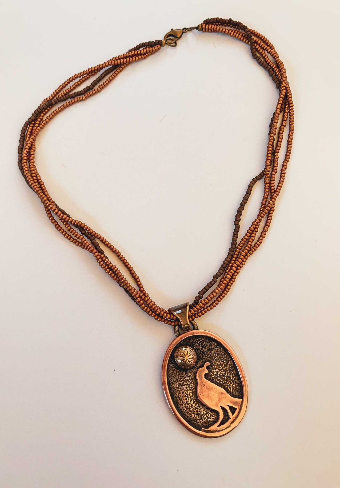 Quail Pendant Necklace