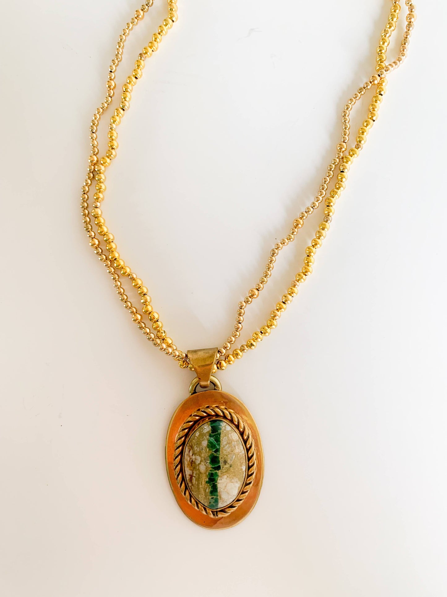 Royston Ribbon Pendant and Necklace