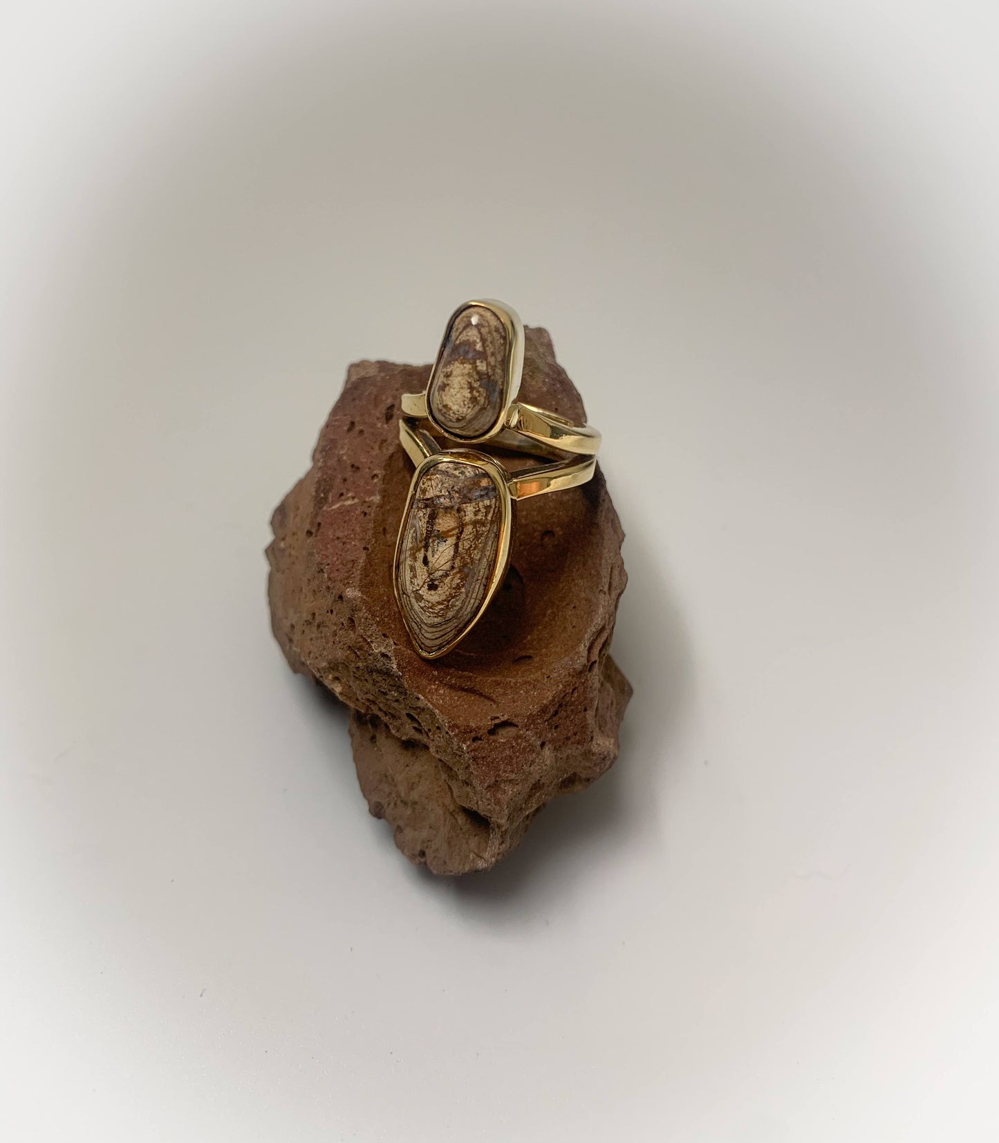 Stacked Jasper Ring