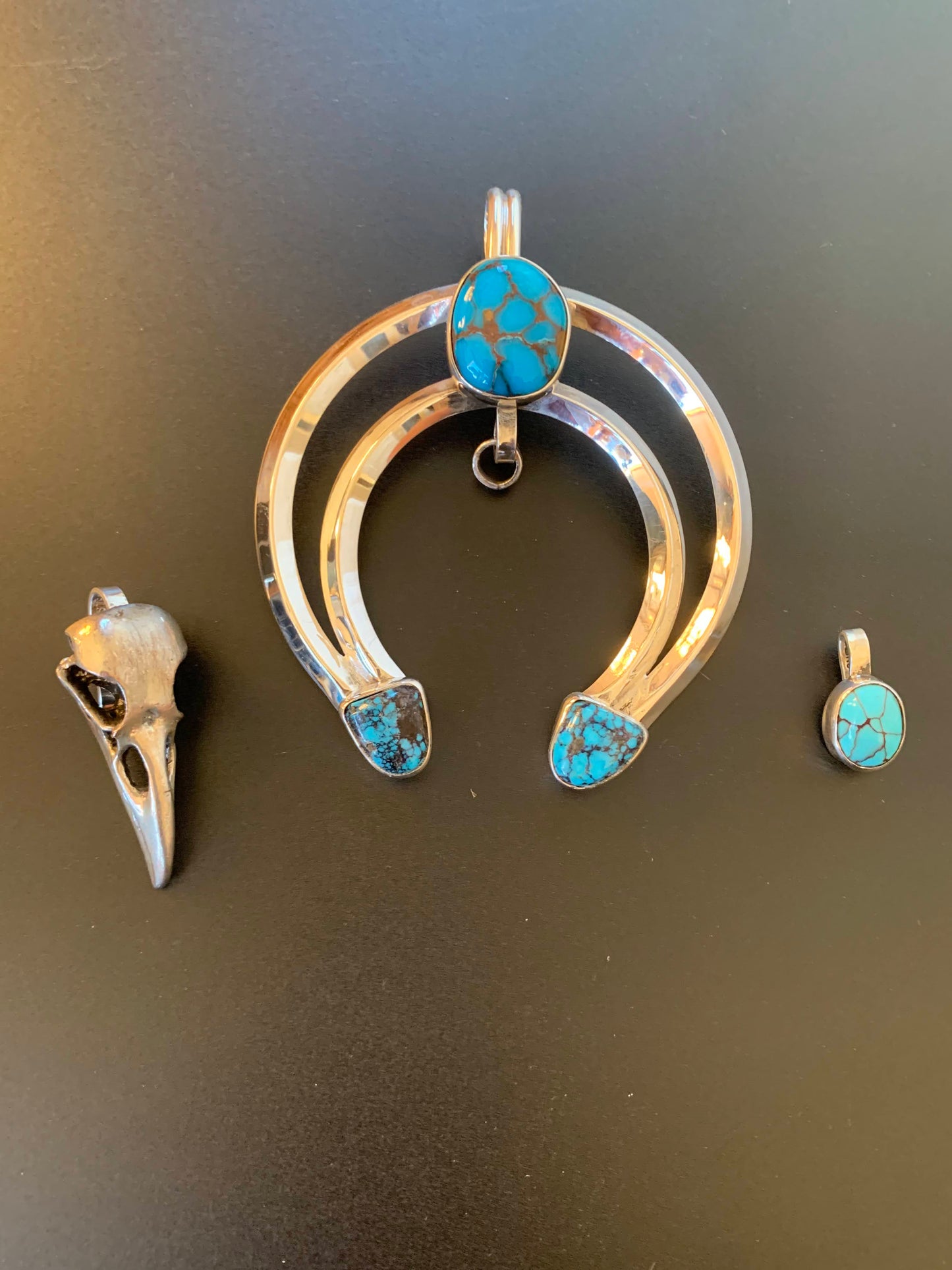 Bisbee Turquoise Naja Pendant