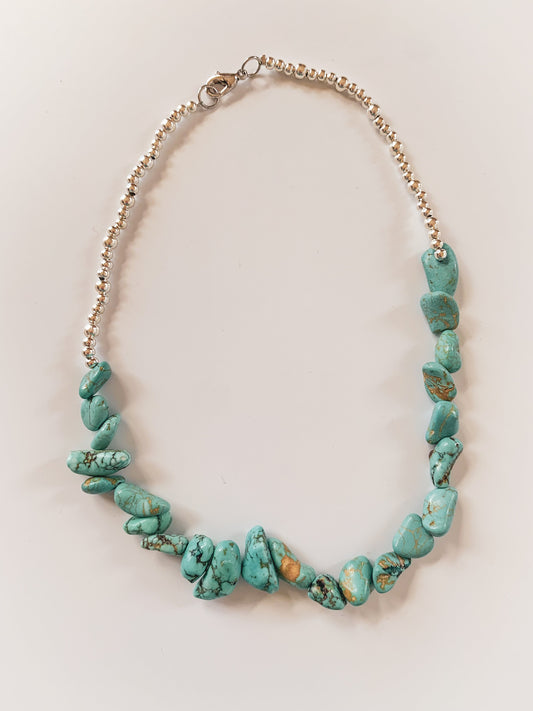 Number 8 Turquoise Choker Necklace
