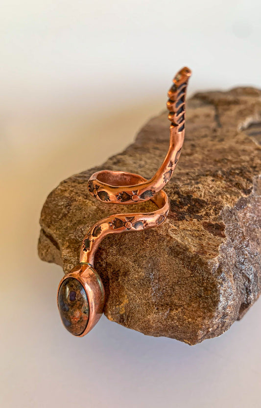 Hill Country Copperhead Snake Ring